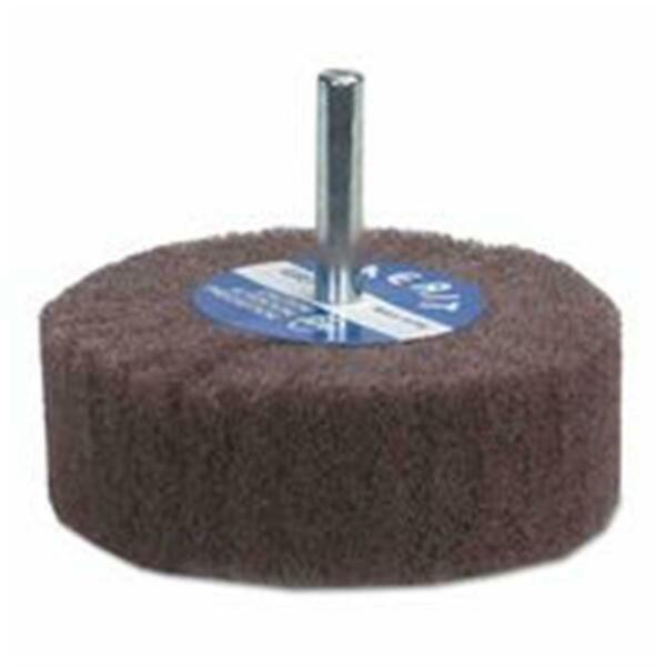 Merit Abrasives Non-Woven Flap Wheel 2 x 1 x 0.25 Mounted Steel Shank- Medium Grit 481-66261189992